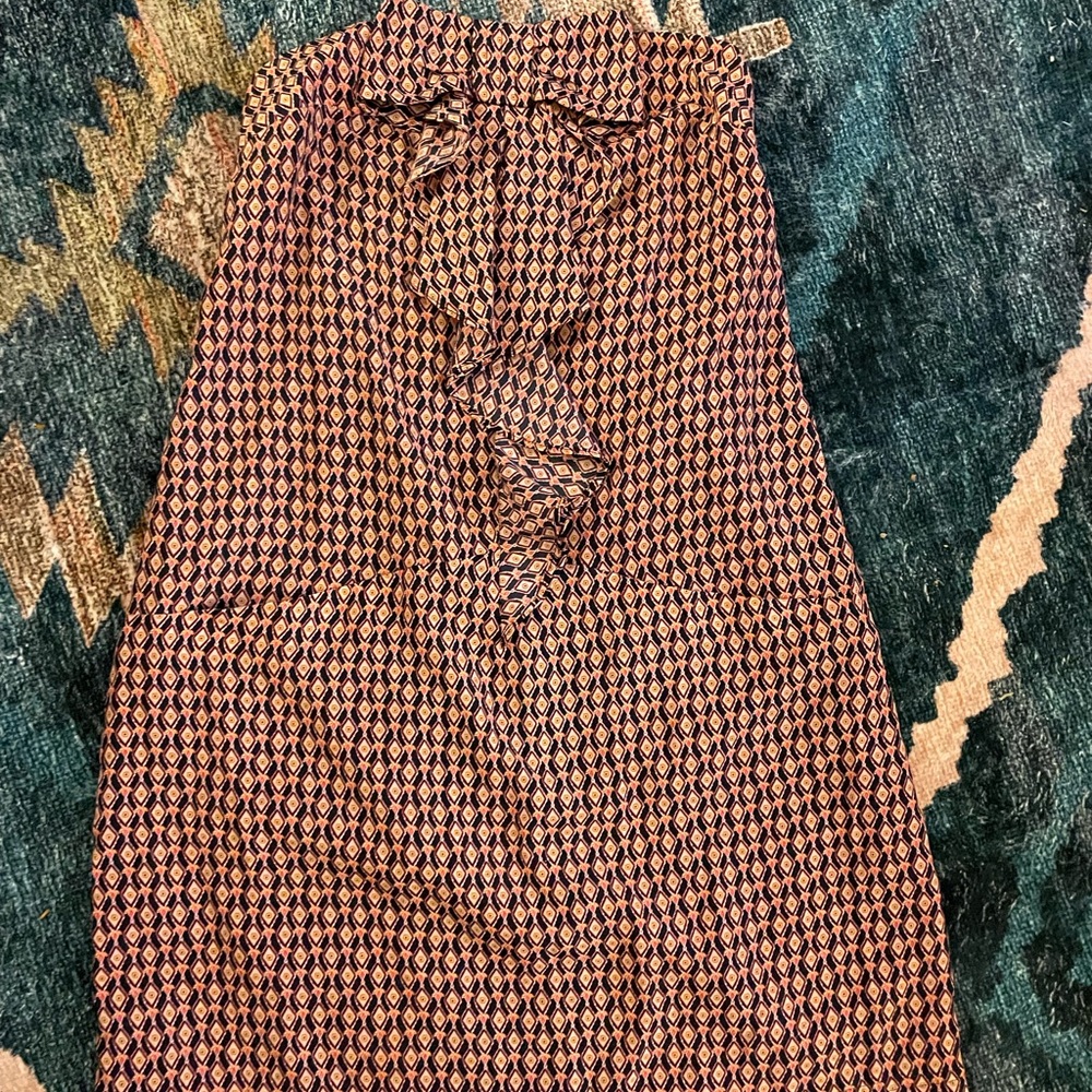 Elegant Geometric Print Skirt - Multicolor